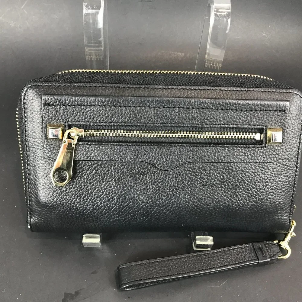 Rebecca Minkoff Black leather IPhone Wallet/Wristlet